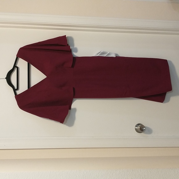 Dress the population Louisa dress dark magenta - Picture 1 of 5